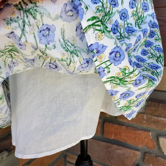 NWT Nordstrom MELLODAY Floral V-Neck Button Front Mini Dress Size Small - Picture 7 of 15